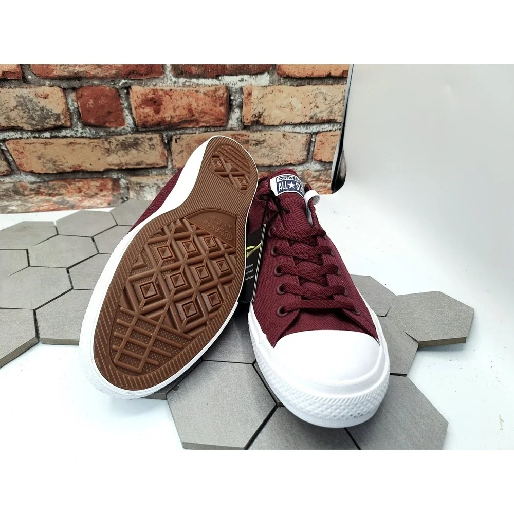 Converse All Star Chuck Taylor II Lunarlon Men's Sz 13 Wine White Sneakers Rare - Picture 11 of 11